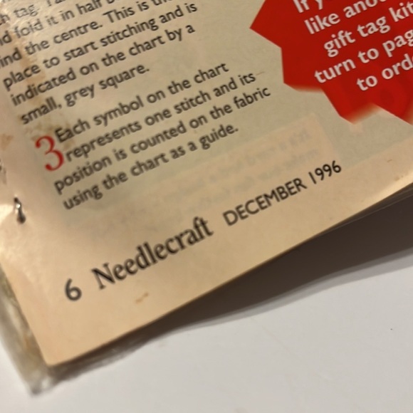 Needlecraft Christmas Cross Stitch Gift Tag Kits Lot of 9 Tree Cards Instruction - Picture 6 of 12